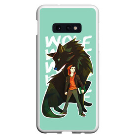 Чехол для Samsung S10E с принтом Wolf в Новосибирске, Силикон | Область печати: задняя сторона чехла, без боковых панелей | alpha | beta | derek | derek hale | omega | scott | scott mccall | serial | stiles | stiles stilinski | teen wolf | wolf | бета | волк | волки | волчонок | дерек | дерек хейл | оборотень | оборотни | ольфа | омега | сериал | скотт | скотт макколл | стайлз