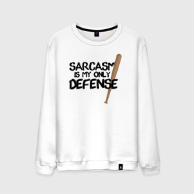 Мужской свитшот хлопок с принтом Sarcasm is my only defense в Новосибирске, 100% хлопок |  | alpha | beta | derek | derek hale | omega | scott | scott mccall | serial | stiles | stiles stilinski | teen wolf | wolf | бета | волк | волки | волчонок | дерек | дерек хейл | оборотень | оборотни | ольфа | омега | сериал | скотт | скотт макколл | стайлз