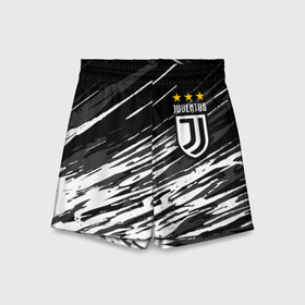 Детские спортивные шорты 3D с принтом JUVENTUS / ЮВЕНТУС / БРЫЗГИ в Новосибирске,  100% полиэстер
 | пояс оформлен широкой мягкой резинкой, ткань тянется
 | Тематика изображения на принте: fifa | football | football club. | juventus football club | sport | uefa | английская премьер лига | лига финал | матч | спорт | уефа | финал | фифа | футбол | футбольный клуб | ювентус