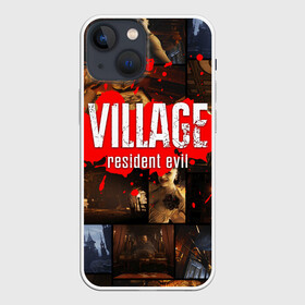 Чехол для iPhone 13 mini с принтом RESIDENT EVIL 8 VILLAGE в Новосибирске,  |  | biohazard | game. | resident 8 | resident evil village | госпожа димитреску | игра | итан уинтерс | резидент 8 | резидент эвил вилладж | ужасы
