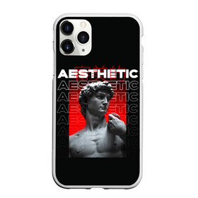 Чехол для iPhone 11 Pro матовый с принтом ЭСТЕТИЧЕСКИЙ / AESTHETIC в Новосибирске, Силикон |  | aesthetic | devid statue | градиент | давид | китайские иероглифы | статуя | эстетика. | эстетический