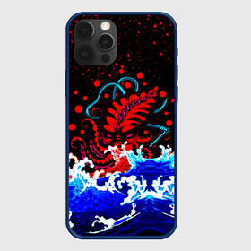 Чехол для iPhone 12 Pro с принтом Кровавый Кракен Монстр в Новосибирске, силикон | область печати: задняя сторона чехла, без боковых панелей | Тематика изображения на принте: animal | beast | blood | drops | kraken | monster | ocean | octopus | sea | water | waves | брызги | вода | волны | животные | звери | капли | кракен | кровь | монстр | море | океан | осьминог | рыбы | щупальца
