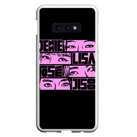 Чехол для Samsung S10E с принтом Black pink eyes в Новосибирске, Силикон | Область печати: задняя сторона чехла, без боковых панелей | black pink | blackpink | pop | блэк пинк | ким дженни | ким джи су | корейцы | лалиса манобан | музыка | поп | попса | розэ