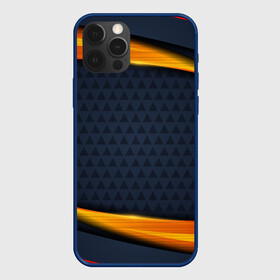 Чехол для iPhone 12 Pro с принтом Sport Dark style в Новосибирске, силикон | область печати: задняя сторона чехла, без боковых панелей | 3d | 3д | sport | абстракция | линии | паттерн | соты | спортивный стиль | текстуры