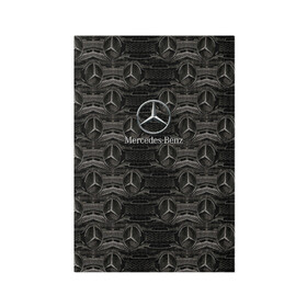 Обложка для паспорта матовая кожа с принтом Mercedes-Benz в Новосибирске, натуральная матовая кожа | размер 19,3 х 13,7 см; прозрачные пластиковые крепления | auto | mercedes benz | sport | авто | автомобили | автомобиль | автомобильные | бренд | внедорожники | легковые | марка | спорт