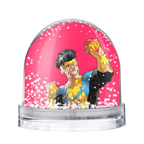 Игрушка Снежный шар с принтом Неуязвимый в Новосибирске, Пластик | Изображение внутри шара печатается на глянцевой фотобумаге с двух сторон | allen | invincible | omni man | omniman | superhero | алиен | аллен | инвинсибл | неуязвимый | омнимэн | супергерои