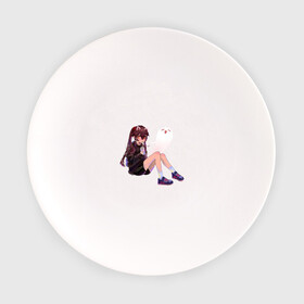 Тарелка с принтом Современная Ху Тао в Новосибирске, фарфор | диаметр - 210 мм
диаметр для нанесения принта - 120 мм | арт | боевая девочка | боевая девушка | милая девочка | милая девушка | милое привидение | привидение | призрак | рисунок | современная девушка | ху тао