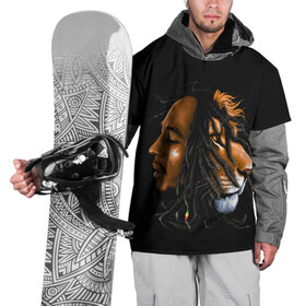 Накидка на куртку 3D с принтом БОБ МАРЛИ в Новосибирске, 100% полиэстер |  | Тематика изображения на принте: bob | face | jamaica | lion | marley | reggae | боб | дреды | лев | лицо | марли | музыка | портрет | регги | ямайка
