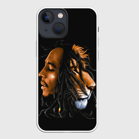 Чехол для iPhone 13 mini с принтом БОБ МАРЛИ в Новосибирске,  |  | bob | face | jamaica | lion | marley | reggae | боб | дреды | лев | лицо | марли | музыка | портрет | регги | ямайка