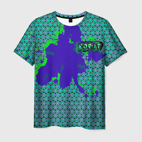 Мужская футболка 3D с принтом POP IT в Новосибирске, 100% полиэфир | прямой крой, круглый вырез горловины, длина до линии бедер | анти стресс | графити. | клякса | краски | симпл димпл