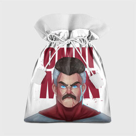 Подарочный 3D мешок с принтом Омни Мен в Новосибирске, 100% полиэстер | Размер: 29*39 см | Тематика изображения на принте: allen | invincible | omni man | omniman | superhero | алиен | аллен | инвинсибл | неуязвимый | омнимэн | супергерои