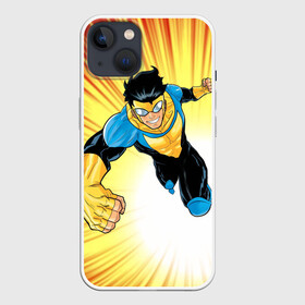 Чехол для iPhone 13 с принтом Invincible в Новосибирске,  |  | allen | invincible | omni man | omniman | superhero | алиен | аллен | инвинсибл | неуязвимый | омнимэн | супергерои