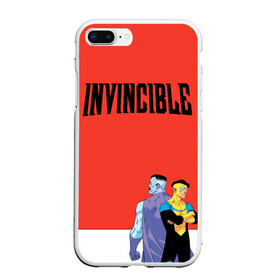 Чехол для iPhone 7Plus/8 Plus матовый с принтом Invincible в Новосибирске, Силикон | Область печати: задняя сторона чехла, без боковых панелей | allen | invincible | omni man | omniman | superhero | алиен | аллен | инвинсибл | неуязвимый | омнимэн | супергерои