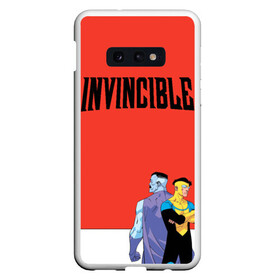 Чехол для Samsung S10E с принтом Invincible в Новосибирске, Силикон | Область печати: задняя сторона чехла, без боковых панелей | allen | invincible | omni man | omniman | superhero | алиен | аллен | инвинсибл | неуязвимый | омнимэн | супергерои