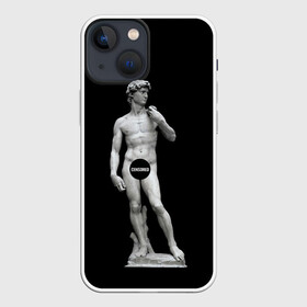 Чехол для iPhone 13 mini с принтом David (Censored) в Новосибирске,  |  | adam | censored | david | god | italia | michelangelo | адам | античность | архитектор | бог | буонарроти | век | давид | древность | италия | итальянский | картина | микеланджело | мыслитель | поэт | скульптор | скульптура