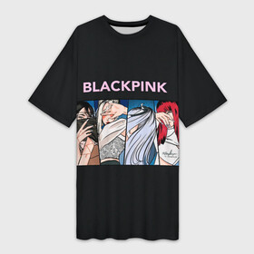 Платье-футболка 3D с принтом Hide eyes | Blackpink в Новосибирске,  |  | black pink | blackpink | pop | блэк пинк | ким дженни | ким джи су | корейцы | лалиса манобан | музыка | поп | попса | розэ