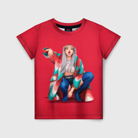 Детская футболка 3D с принтом Kill the love | Lisa в Новосибирске, 100% гипоаллергенный полиэфир | прямой крой, круглый вырез горловины, длина до линии бедер, чуть спущенное плечо, ткань немного тянется | black pink | blackpink | pop | блэк пинк | ким дженни | ким джи су | корейцы | лалиса манобан | музыка | поп | попса | розэ