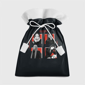 Подарочный 3D мешок с принтом BLACKPINK Red and black в Новосибирске, 100% полиэстер | Размер: 29*39 см | black pink | blackpink | pop | блэк пинк | ким дженни | ким джи су | корейцы | лалиса манобан | музыка | поп | попса | розэ