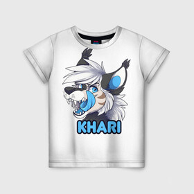Детская футболка 3D с принтом Furry wolf Khari в Новосибирске, 100% гипоаллергенный полиэфир | прямой крой, круглый вырез горловины, длина до линии бедер, чуть спущенное плечо, ткань немного тянется | furry | khari | антропоморфное животное | волк | животные | зверь | фурри | человек