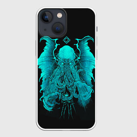 Чехол для iPhone 13 mini с принтом Зов Ктулху в Новосибирске,  |  | ancient | azathoth | call | cthulhu | dagon | good | howard | hydra | lovecraft | luck | nyarlathotep | of | phillips | the | unknown | yog sothoth | азатот | гидра | говард | дагон | древний | зов | йог сотот | ктулху | лавкрафт | неведомый | ньярлатотеп