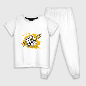 Детская пижама хлопок с принтом Wu-Tang Power в Новосибирске, 100% хлопок |  брюки и футболка прямого кроя, без карманов, на брюках мягкая резинка на поясе и по низу штанин
 | black | gza | hip hop | method man | music | new york | odb | old school | rap | rza | wu tang | wu tang clan | аудио | винил | ву тэнг | граффити | диджей | кассета | микрофон | музыка | нью йорк | пластинка | рэп | рэпер | хип хоп