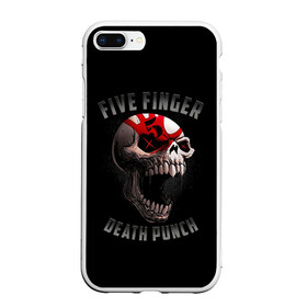 Чехол для iPhone 7Plus/8 Plus матовый с принтом Five Finger Death Punch | 5FDP в Новосибирске, Силикон | Область печати: задняя сторона чехла, без боковых панелей | 5fdp | america | death | ffdp | finger | five | hard | metal | music | punch | rock | skull | states | united | usa | америка | метал | музыка | рок | сша | хард | череп