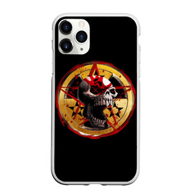 Чехол для iPhone 11 Pro Max матовый с принтом Five Finger Death Punch | FFDP в Новосибирске, Силикон |  | 5fdp | america | death | ffdp | finger | five | hard | metal | music | punch | rock | skull | states | united | usa | америка | метал | музыка | рок | сша | хард | череп