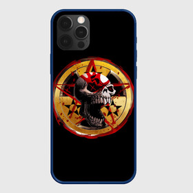 Чехол для iPhone 12 Pro с принтом Five Finger Death Punch | FFDP в Новосибирске, силикон | область печати: задняя сторона чехла, без боковых панелей | 5fdp | america | death | ffdp | finger | five | hard | metal | music | punch | rock | skull | states | united | usa | америка | метал | музыка | рок | сша | хард | череп