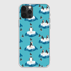 Чехол для iPhone 12 Pro Max с принтом Пингвины в Новосибирске, Силикон |  | море | морские | океан | пингвин | пингвинчик | пингвины | плавники акул
