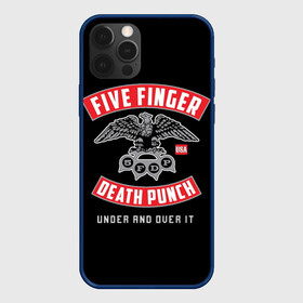 Чехол для iPhone 12 Pro с принтом Five Finger Death Punch (5FDP) в Новосибирске, силикон | область печати: задняя сторона чехла, без боковых панелей | 5fdp | america | death | ffdp | finger | five | hard | metal | music | punch | rock | skull | states | united | usa | америка | метал | музыка | рок | сша | хард | череп
