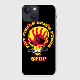 Чехол для iPhone 13 mini с принтом Five Finger Death Punch (FFDP) в Новосибирске,  |  | 5fdp | america | death | ffdp | finger | five | hard | metal | music | punch | rock | skull | states | united | usa | америка | метал | музыка | рок | сша | хард | череп