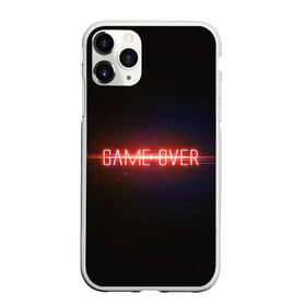 Чехол для iPhone 11 Pro матовый с принтом Game Over в Новосибирске, Силикон |  | game | game over | games | neon | orers | over | press | press start | starts | игра | игра окончена | конец | надписи | надпись | нажмите старт | неон | окончено | старт