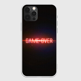 Чехол для iPhone 12 Pro Max с принтом Game Over в Новосибирске, Силикон |  | game | game over | games | neon | orers | over | press | press start | starts | игра | игра окончена | конец | надписи | надпись | нажмите старт | неон | окончено | старт