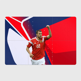 Магнитный плакат 3Х2 с принтом Дзюба в Новосибирске, Полимерный материал с магнитным слоем | 6 деталей размером 9*9 см | 22 | артем дзюба | дзюба | зенит | игра | мяч | нападающий | россия | сборная | футбол | футболист