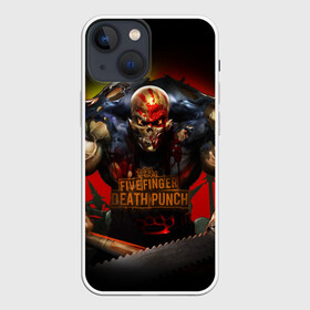 Чехол для iPhone 13 mini с принтом Five Finger Death Punch Skull в Новосибирске,  |  | album cover | art | butcher | dark art | ffdp | ffdp мерч | five finger death punch merch | five finger death punch мерч | got your six | heavy metal | skull | арт | иллюстрация | мясник | обложка альбома