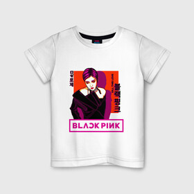 Детская футболка хлопок с принтом Roses в Новосибирске, 100% хлопок | круглый вырез горловины, полуприлегающий силуэт, длина до линии бедер | black pink | blackpink | pop | блэк пинк | ким дженни | ким джи су | корейцы | лалиса манобан | музыка | поп | попса | розэ