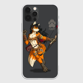 Чехол для iPhone 12 Pro Max с принтом Furry fox в Новосибирске, Силикон |  | furry | furry fox | амазонка | антропоморфное животное | воин | женщина | животные | зверь | лиса | лук | фурри | человек