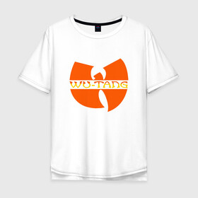 Мужская футболка хлопок Oversize с принтом Wu-Tang Orange в Новосибирске, 100% хлопок | свободный крой, круглый ворот, “спинка” длиннее передней части | Тематика изображения на принте: black | gza | hip hop | method man | music | new york | odb | old school | rap | rza | wu tang | wu tang clan | аудио | винил | ву тэнг | граффити | диджей | кассета | микрофон | музыка | нью йорк | пластинка | рэп | рэпер | хип хоп