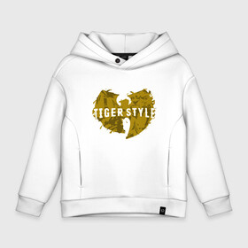 Детское худи Oversize хлопок с принтом Tiger Style в Новосибирске, френч-терри — 70% хлопок, 30% полиэстер. Мягкий теплый начес внутри —100% хлопок | боковые карманы, эластичные манжеты и нижняя кромка, капюшон на магнитной кнопке | black | gza | hip hop | method man | music | new york | odb | old school | rap | rza | wu tang | wu tang clan | аудио | винил | ву тэнг | граффити | диджей | кассета | микрофон | музыка | нью йорк | пластинка | рэп | рэпер | хип хоп