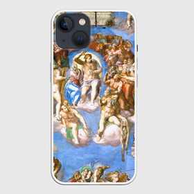 Чехол для iPhone 13 с принтом Микеланджело страшный суд в Новосибирске,  |  | буонарроти | картина | микеланджело | последний | приговор | страшный | суд | фреска