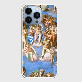 Чехол для iPhone 13 Pro с принтом Микеланджело страшный суд в Новосибирске,  |  | буонарроти | картина | микеланджело | последний | приговор | страшный | суд | фреска