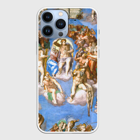 Чехол для iPhone 13 Pro Max с принтом Микеланджело страшный суд в Новосибирске,  |  | буонарроти | картина | микеланджело | последний | приговор | страшный | суд | фреска