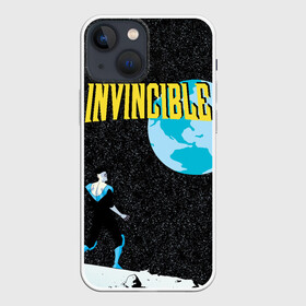 Чехол для iPhone 13 mini с принтом Invincible в Новосибирске,  |  | allen | invincible | omni man | omniman | superhero | алиен | аллен | инвинсибл | неуязвимый | омнимэн | супергерои