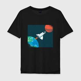 Мужская футболка хлопок Oversize с принтом Маск SpaceX миссия на марс в Новосибирске, 100% хлопок | свободный крой, круглый ворот, “спинка” длиннее передней части | Тематика изображения на принте: earth | elon musk | mars | nasa | red planet | roscosmos | space | space shuttle | star | stars | астронавт | илон маск | класная планета | космический пейзаж | космонавт | летит на марс | наса | планета земля | роскосмос | спейс экс | спейс