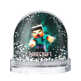 Игрушка Снежный шар с принтом MINECRAFT в Новосибирске, Пластик | Изображение внутри шара печатается на глянцевой фотобумаге с двух сторон | creeper | game | green | herobrine | kids | minecraft | детские | игры | компьютерные | крипер | майнкрафт | мобильные | персонаж | хиробрин