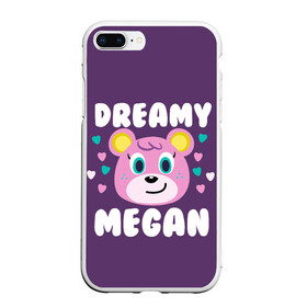 Чехол для iPhone 7Plus/8 Plus матовый с принтом Dreamy Megan в Новосибирске, Силикон | Область печати: задняя сторона чехла, без боковых панелей | animal crossing | game | games | анимал | играб игры | изабель | кросинг | кроссинг | мистер ресетти | том нук | энимал