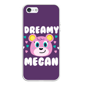 Чехол для iPhone 5/5S матовый с принтом Dreamy Megan в Новосибирске, Силикон | Область печати: задняя сторона чехла, без боковых панелей | animal crossing | game | games | анимал | играб игры | изабель | кросинг | кроссинг | мистер ресетти | том нук | энимал