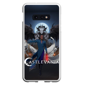 Чехол для Samsung S10E с принтом Castlevania Исаак в Новосибирске, Силикон | Область печати: задняя сторона чехла, без боковых панелей | Тематика изображения на принте: alucard | anime | blood | castlevania | death | demon | dracula | evil | isaac | monster | netflix | sypha belnades | trevor belmont | vampire | vlad tepes | алукард | аниме | вампир | влад цепеш | демон | дракула | зло | каслвания | кровь | монстр | нетф