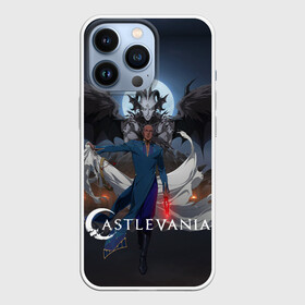 Чехол для iPhone 13 Pro с принтом Castlevania Исаак в Новосибирске,  |  | Тематика изображения на принте: alucard | anime | blood | castlevania | death | demon | dracula | evil | isaac | monster | netflix | sypha belnades | trevor belmont | vampire | vlad tepes | алукард | аниме | вампир | влад цепеш | демон | дракула | зло | каслвания | кровь | монстр | нетф