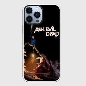 Чехол для iPhone 13 Pro Max с принтом Эш против демона в Новосибирске,  |  | army of darkness | ash versus evil dead | ash williams | blood | book | boomstick | chainsaw | demon | groovy | gun | monster | necronomicon | zombie | армия тьмы | бензопила | бум палка | демон | зло | зомби | книга | кровь | монстр | некрономикон | ружь